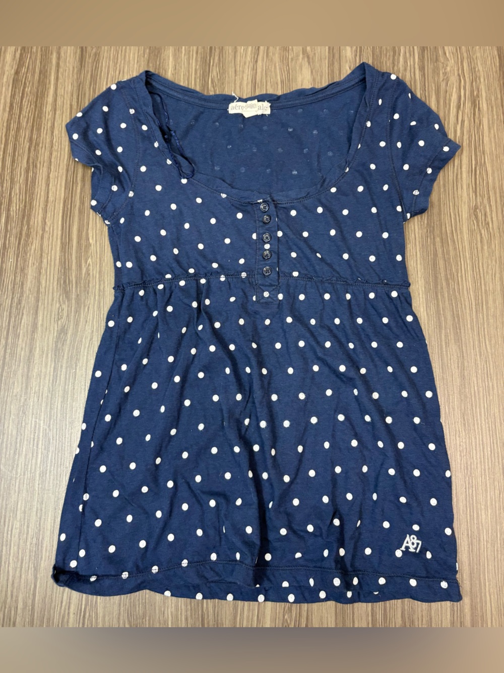 Aeropostale Y2K Short Sleeve Baby Doll Top Size Small